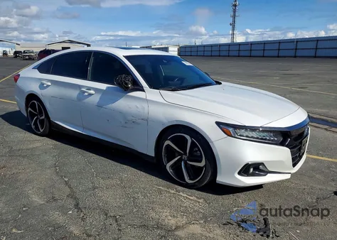 2021 Honda Accord Sport из США, поврежденный, VIN 1HGCV2F30MA004420